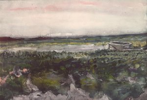Heath with Wheelbarrows by Vincent van Gogh